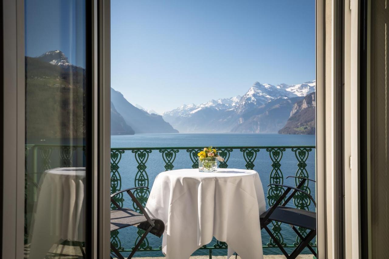 Seehotel Waldstaetterhof Swiss Quality Brunnen Zewnętrze zdjęcie